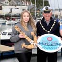 Shauna Mcfall, Naturally North Coast and Glens, Brian Mc Lister, President
of Ballycastle Chamber of commerce, Emer Mullin, Thyme & Co, Ballycastle.pictured at the Launch of the Rathlin Island Maritime festival. PICTURE STEVEN MCAULEY/MCAULEY MULTIMEDIA