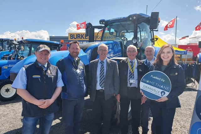 The team from Burkes of Cornascriebe with Marc Haggart (New Holland) and Paula from Granville Ecoparks Ltd