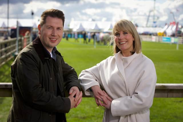 UTV's Paul Reilly and Sarah Clarke at this year's Balmoral Show