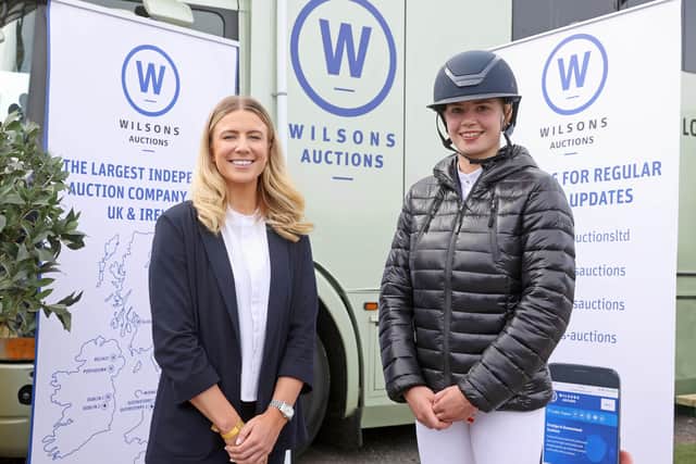 Tori Dixon, Wilsons Auctions, pictured with County Down showjumper Emma McEntee