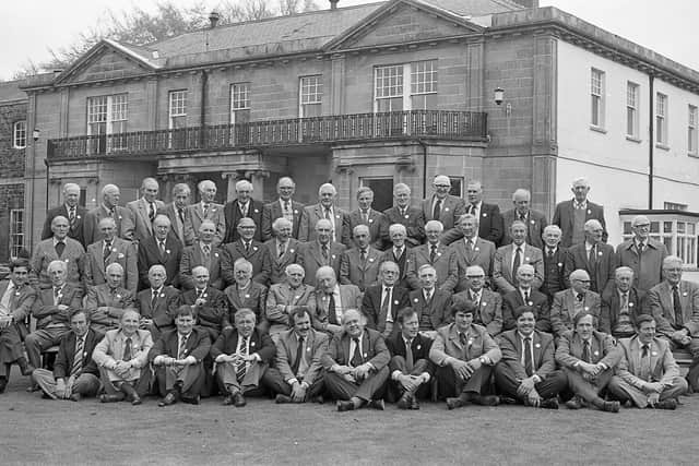 Greenmount Old Boys reunion May 1982: One of the features of the Greenmount Association’s 50th anniversary celebrations was a reunion for founder members at the college. Picture: Farming Life/News Letter archives