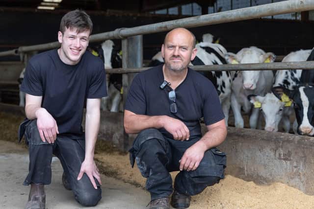 Rex Wilson and his son Jack will welcome dairy farmers to their recently selected CAFRE Technology Demonstration Farm.