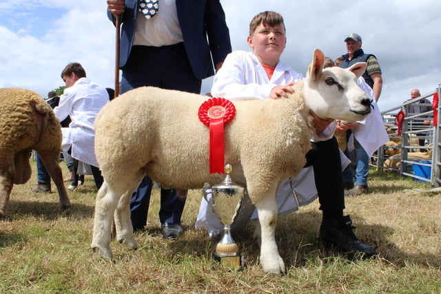 Winner, 10-year-old Gideon Henry from Poyntzpass. Gideon qualified for the final which will be held at Clogher Valley Show.