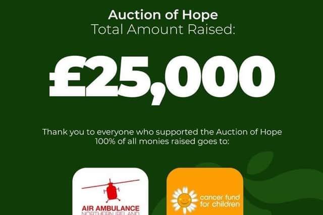 Auction of Hope raises £25,000