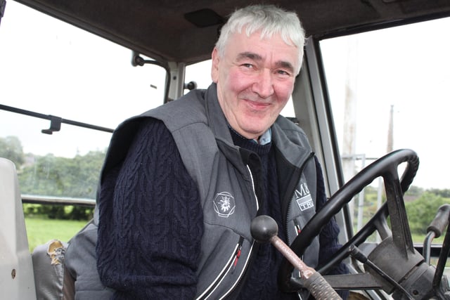 Roy Graham looks happy at the tractor run.