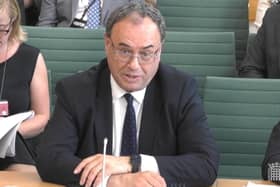 Andrew Bailey, Governor Bank of England, giving evidence to the Treasury Select Committee at the House of Commons, London, on the subject of Bank of England Monetary Policy Reports. Picture date: Monday May 16, 2022.