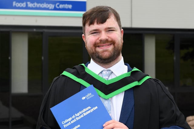 Congratulations to Thomas Freeman (Ballymoney) who achieved a First Class (Honours) Degree in Food Technology at the Loughry Campus Graduation Ceremony. Thomas completed a National Diploma in Food Technology after his Year 12 studies before progressing on to the Honours Degree course.