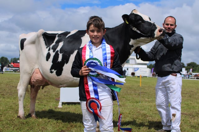 CHAMPION: The Booth family from Stewartstown clinched the Dairy Interbreed Champion and the Champion of Champions titles at Omagh Show on Saturday.