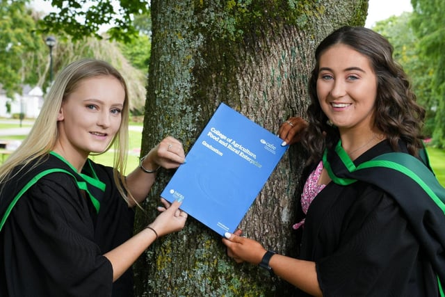 Congratulations to Danielle Connolly (Saintfield) and Charlotte Mulholland (Hannahstown) on being awarded Foundation Degrees in Agriculture and Technology at the CAFRE Greenmount Campus Graduation Day.