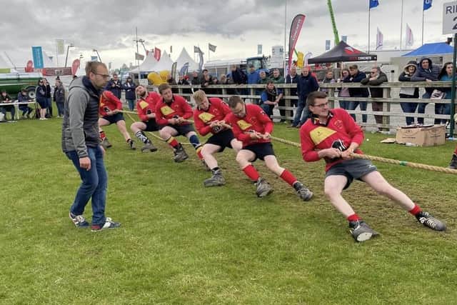 The Derg Valley YFC tug-of-war at Balmoral Show