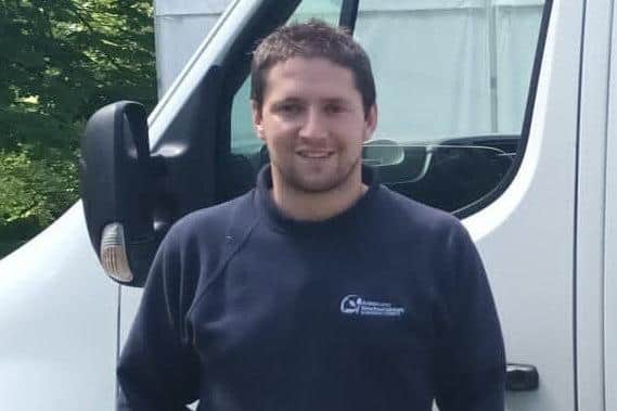 William Bonnes from Randalstown, Co Antrim who completed his Level 2 Agriculture Business Operations course in beef production at Greenmount Campus in March 2022 pictured at his place of work