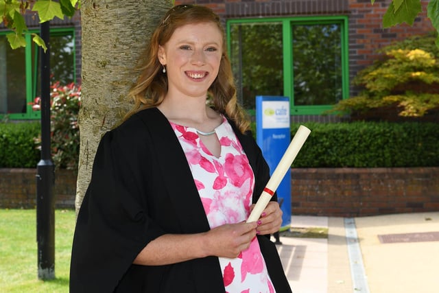 Congratulations to Anne Carroll (Dungannon) who graduated from CAFRE with a Level 3 qualification in Horticulture Landscape Management. Anne completed a part-time course at Greenmount Campus, Antrim.