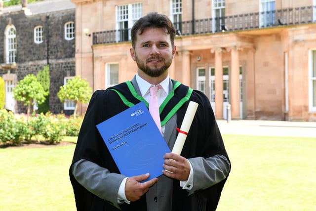 Ben Hunter (Larne) graduated with a Foundation Degree in Horticulture at the CAFRE Greenmount Campus Graduation Ceremony.