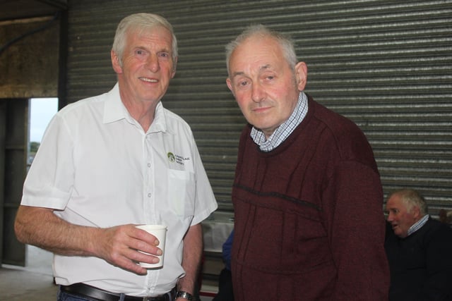 Kenny Malcomson and Tommy Fenton at the Charollais Open Evening