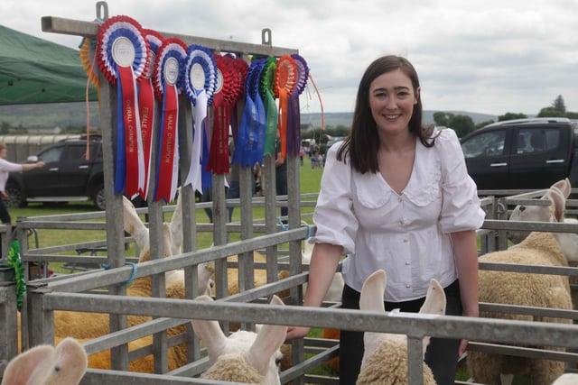 Amy Duguid with her awards at Limavady Show. Picture: Kevin McAuley/McAuley Multimedia