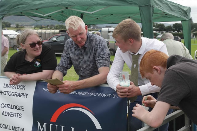 Having a chat at Limavady Show. Picture: Kevin McAuley/McAuley Multimedia