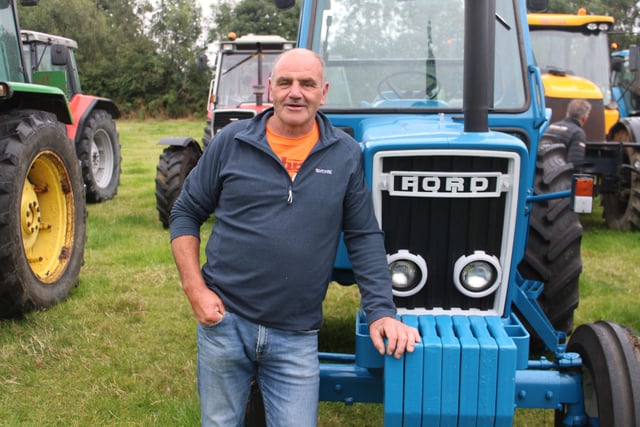 Noel Walsh with his tractor at Magherally