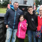 The Cairns family supported the tractor run at Magherally last Friday night