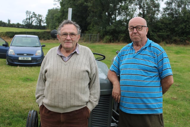 Jack Sneddon and John Carey at the tractor run