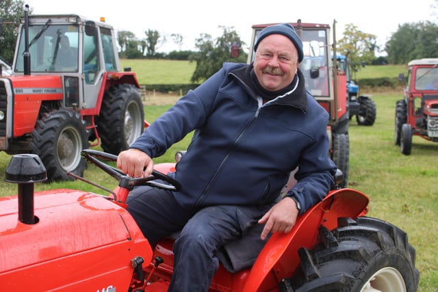 Nigel Craig ready to move off at the tractor run at Magherally