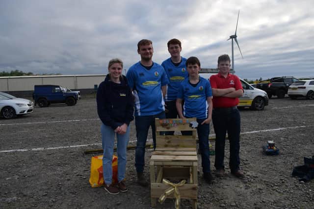 The Holestone YFC team at the Build It competition