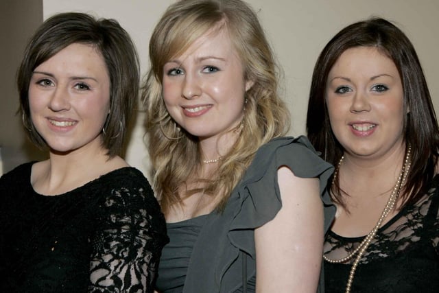 Kim Campbell, Emma Loughlin and Zoe Campbell pictured at the Kilrea YFC Boxing Night Disco held at Burberrys Portrush. Pic Steven McAuley/Kevin McAuley Photography Multimedia