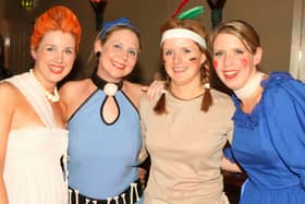 Barbra McFetridge, Racheal Morrow, Jane McFetridge and Jayne Morrow  pictured at Garvagh YFC disco in the Imperial Hotel, Garvagh. Pic Kevin McAuley
