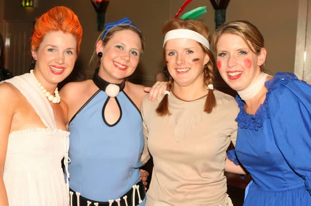 Barbra McFetridge, Racheal Morrow, Jane McFetridge and Jayne Morrow pictured at Garvagh YFC disco in the Imperial Hotel, Garvagh. Pic Kevin McAuley