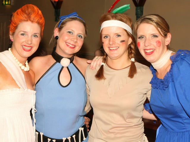 Barbra McFetridge, Racheal Morrow, Jane McFetridge and Jayne Morrow pictured at Garvagh YFC disco in the Imperial Hotel, Garvagh. Pic Kevin McAuley
