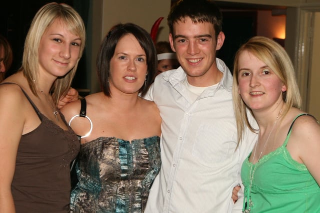 Joanne Thompson, Diane Semple, Sam Carmichael and Sharon Henry pictured at Garvagh YFC disco in the Imperial Hotel, Garvagh. Pic Kevin McAuley
