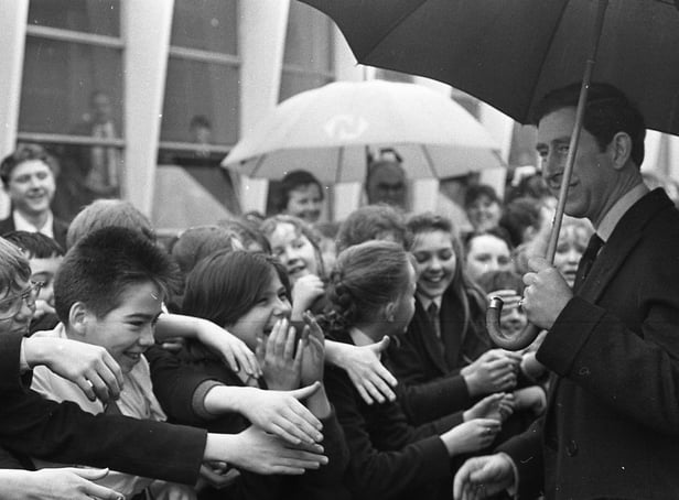 A Royal visit was a handy excuse for missing lessons at Deramore High School in March 1991 when Prince Charles paid a visit to Northern Ireland. Pictures: Trevor Dickson and Cecil McCausland/News Letter archives