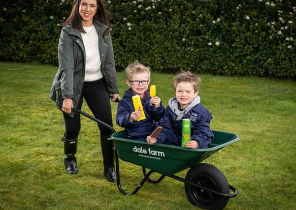 Influencer and mum Caroline O’Neill with her sons Pearse (age 6) and Darragh (age 5),