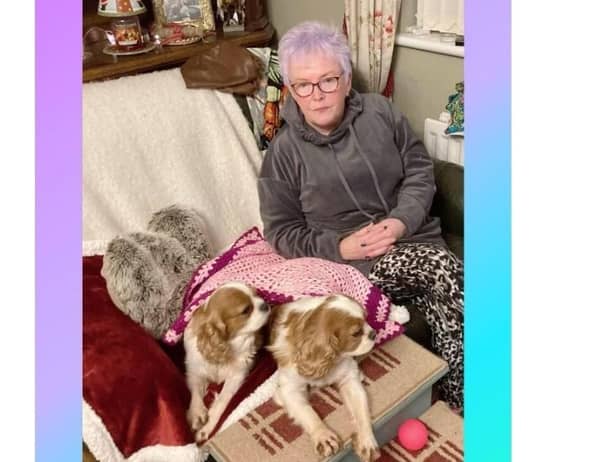 Adele from Richhill with her Cavalier King Charles Spaniels, Lola and Baby B.