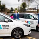 (Left) Richard Crawford, General Manager at Shelbourne Motors Nissan(Right) Brian Doran, Chief Executive at Southern Regional College