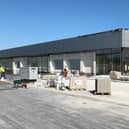 Final days of construction of Lidl in Portadown. Work was carried out by local firm Turkington Construction.
