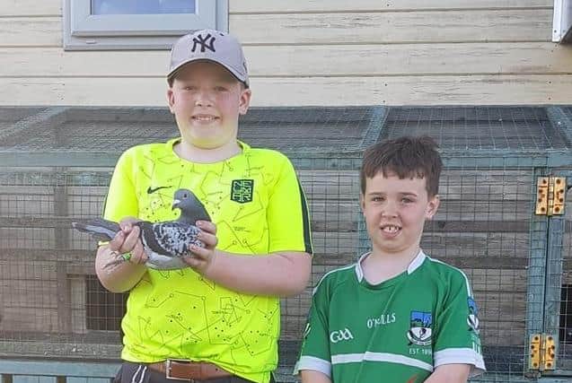 Charlie & Ollie Myers holding their wee hen, Monaghan club winner of yesterday’s Skibbereen National. Big thanks to all the club members for their continued support and encouragement.