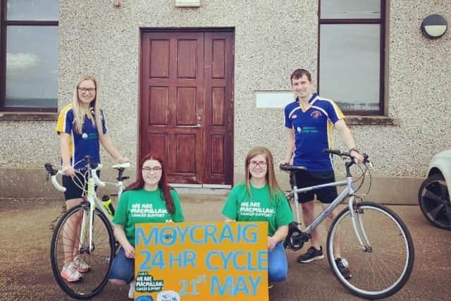 Left to to right, Rachel Smith, Ellie Henry, Courtney McMullan and Craig Henry