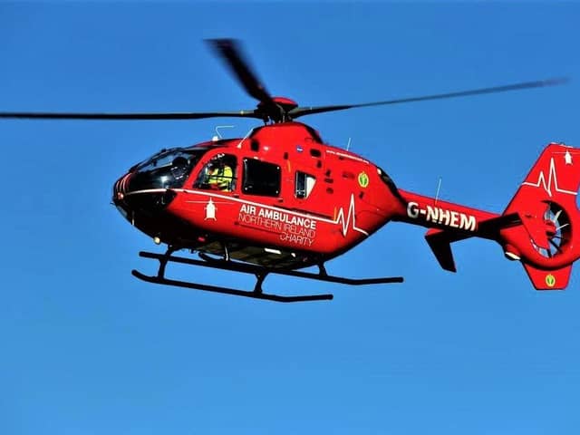 Charity air ambulance. McAuley Multimedia image