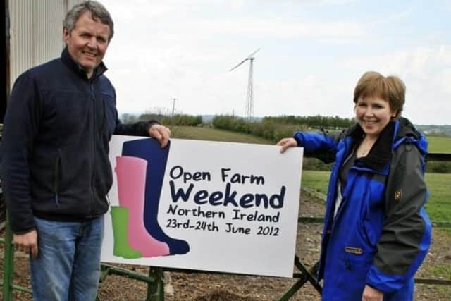 Barclay and Lesley Bell at the very first Bank of Ireland Open Farm Weekend