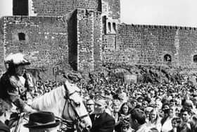 King William arrives at Carrickfergus Castle in June 1969. Picture: News Letter archives