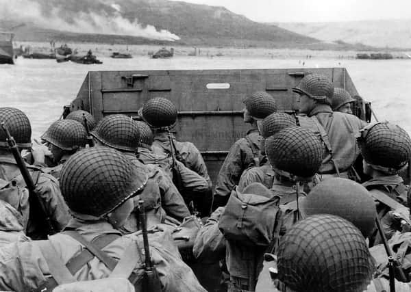 US troops in an LCVP landing craft approaching Omaha Beach on D-Day, 6 June 1944. Picture: Photograph from the Army Signal Corps Collection in the US National Archives
