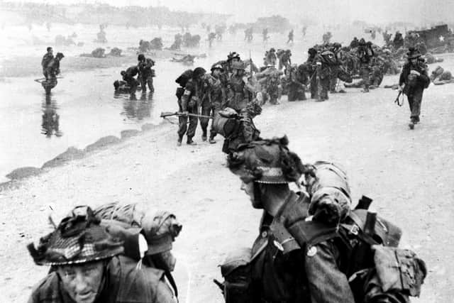 Allied forces begining the D-Day landings in Normandy, France, in June 1944. Picture: PA Photo/ Imperial War Museum
