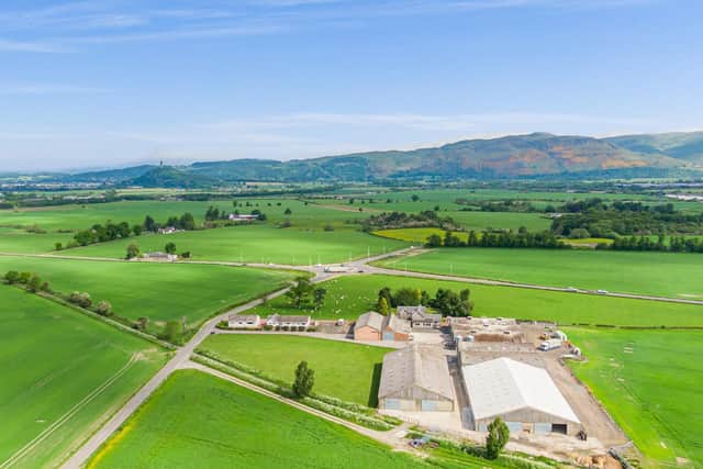 The farmhouse benefits from a considerable degree of privacy whilst retaining attractive views towards the Wallace Monument and the Ochil Hills beyond