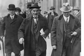 British PM Ramsay Macdonald, pictured, second from left