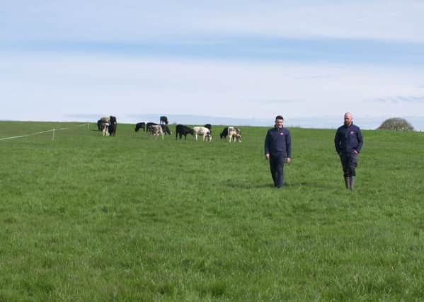 Stuart Cromie ABP & Conor O'Neill on O'Neill's farm
