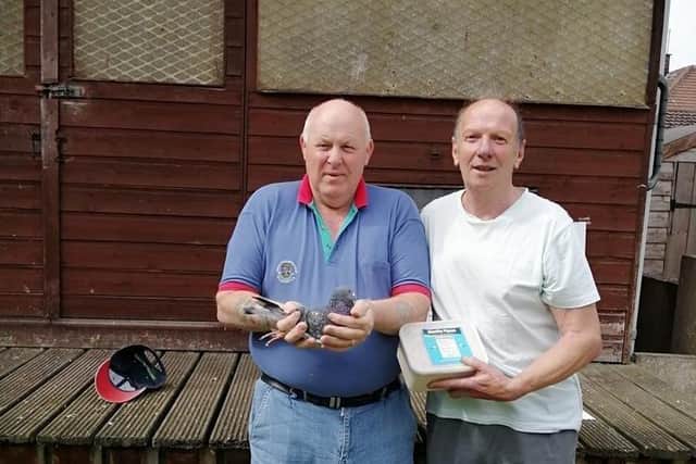 Nice to meet Philip Quinn Blue Sky Products, sponsor of 1st Talbenny NIPA (r) with 1st Open winner Terence McCrudden.