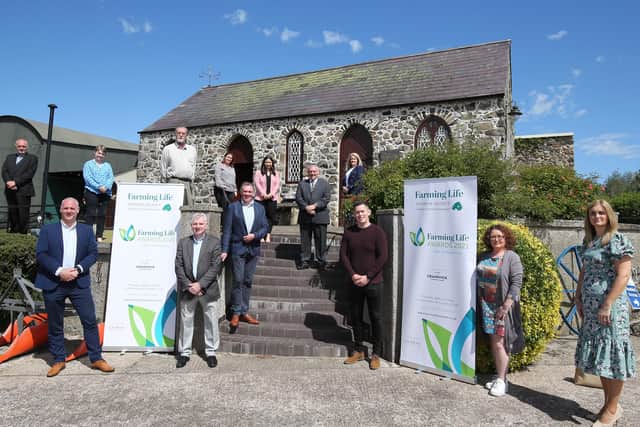 Sponsors at the launch of hte 10th annual Farming Life awards, in association with Cranswick  Country Foods, which took place at Brookhall Historical Farm on Monday morning. Picture: Steven McAuley, McAuleymultimedia