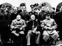Winston Churchill (left) with Franklin D Roosevelt (centre) and Josef Stalin with their advisers at the Yalta Agreement talks February 1945. The agreement was instrumental to the partitioning of Germany and the inception of the United Nations. Picture: PA News