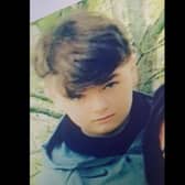 Dylan Heasty aged 14 who has gone missing from Lurgan, Co Armagh.