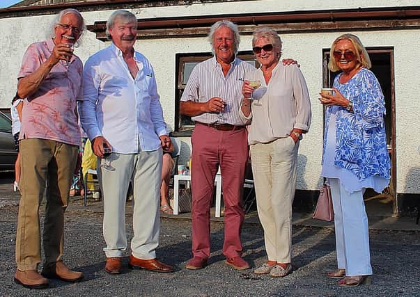 From left: Robin Patterson, Michael Andrews, Derek and Frankie Spenser and Dilia Andrews at the Saintfield Horse Show Launch